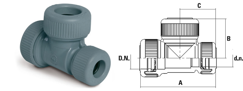 Trójnik redukcyjny boczny Trójnik redukcyjny boczny
