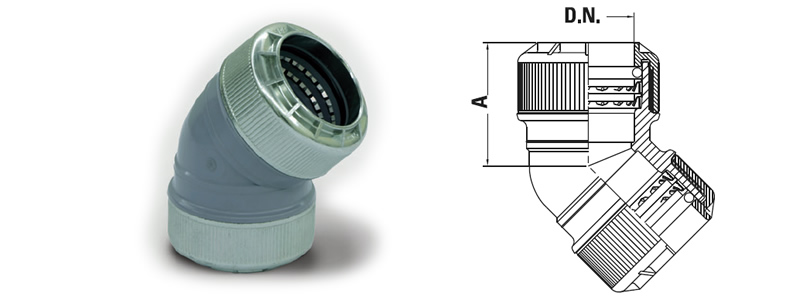 Kolanko 45˚ Kolanko 45˚