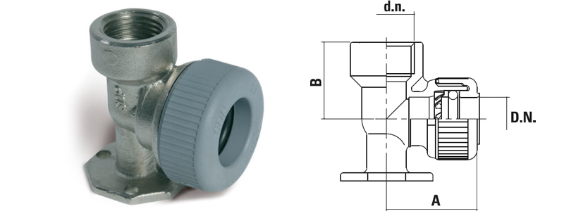 Podejście mosiężne pod baterię na szynę Podejście mosiężne pod baterię na szynę