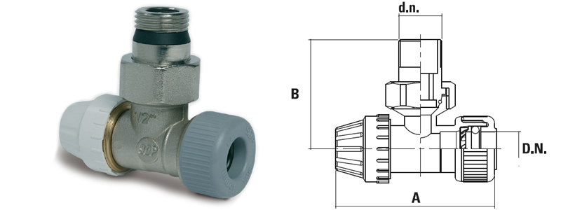 Zawór termostatyczny (bez głowicy) Zawór termostatyczny (bez głowicy)