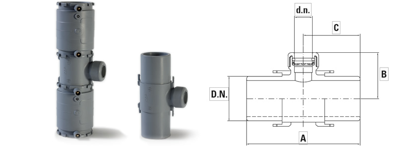Trójnik redukcyjny na wcisk Trójnik redukcyjny na wcisk